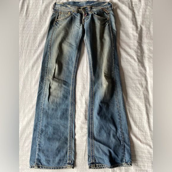 Replay Distressed Antique Wash Jeans Vintage - Picture 15 of 16